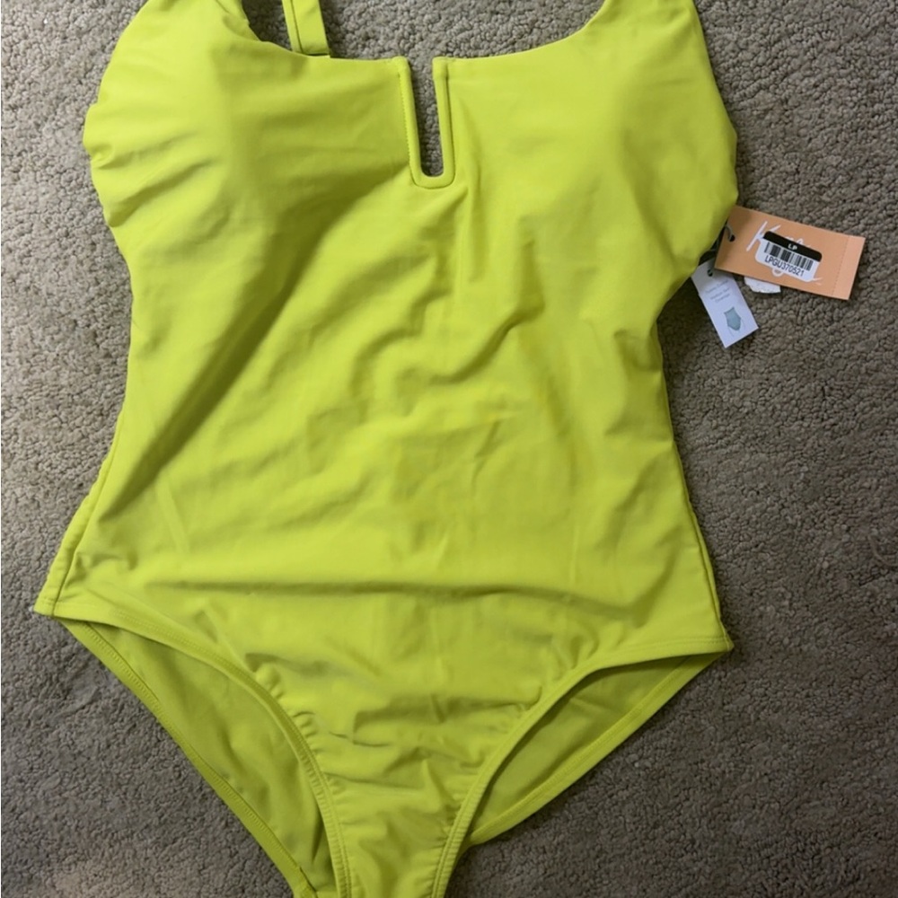 Vibrant Yellow One-Piece Swimsuit